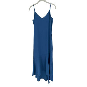 NWT - West Kei Cami Slip Hi-Low Bias Cut Midi Dress in Royal Blue - Size XS